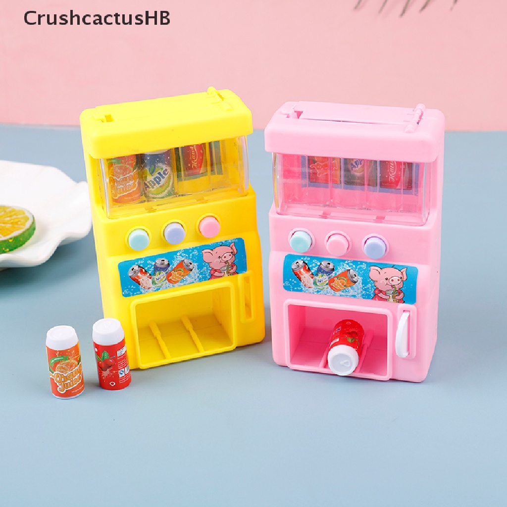 [CrushcactusHB] Simulation Vending Machine with Coins Drinks Pretend Play Kids  Education Toys Hot Sell