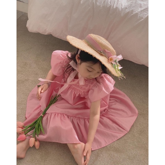 Váy Smock đũi lụa hàng thiết kế