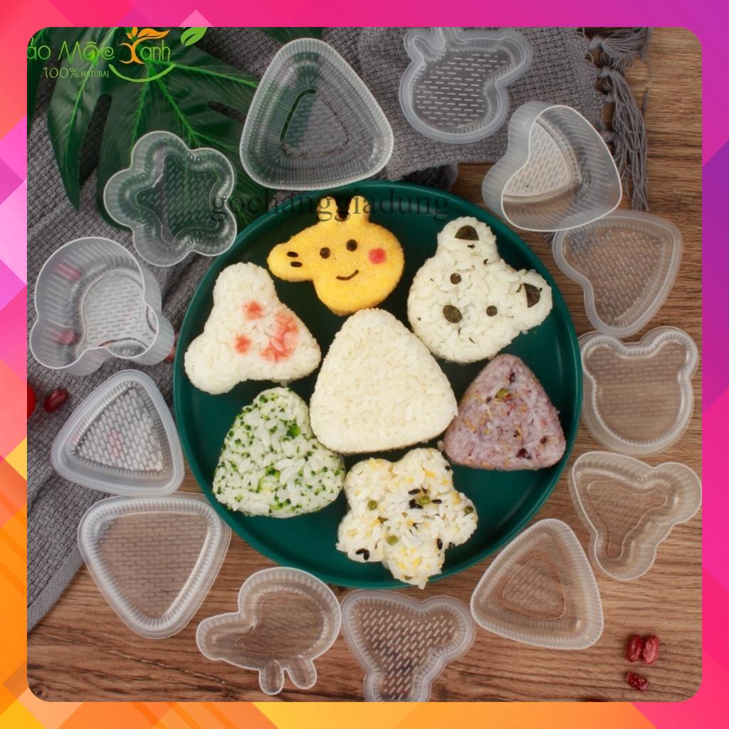 Sét 7 món khuôn làm cơm bento cho bé yêu
