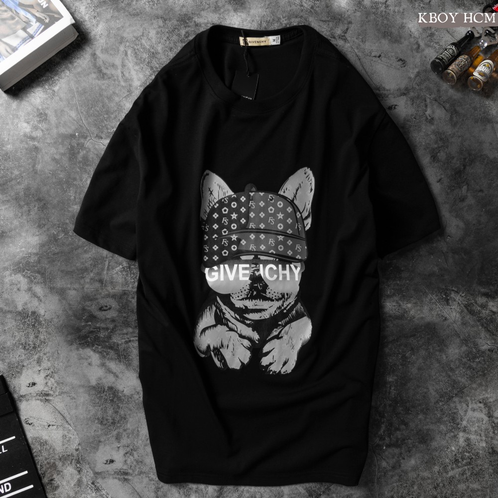 Áo thun nam phông 100% cotton 2 màu trắng đen co giãn chất vải mềm mịn, hợp dáng dễ phối đồ - V224