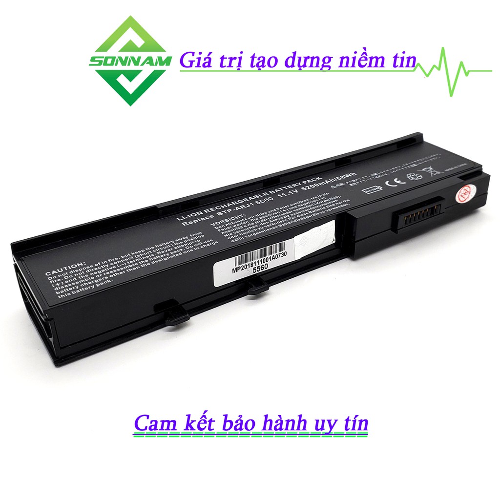 Pin Laptop Acer Aspire 5560 5561 5562 5563 6 cell - Bảo Hành Đổi Mới 9 Tháng