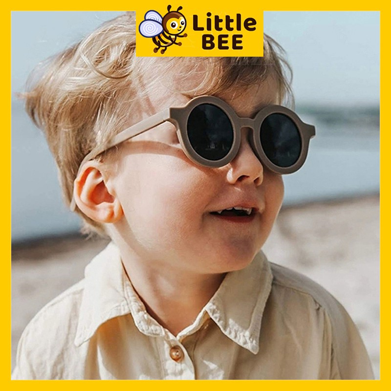 Kính cho bé gái, kính cho bé trai phong cách Vintage Anh chống tia UV, chống lóa mỏi mắt.