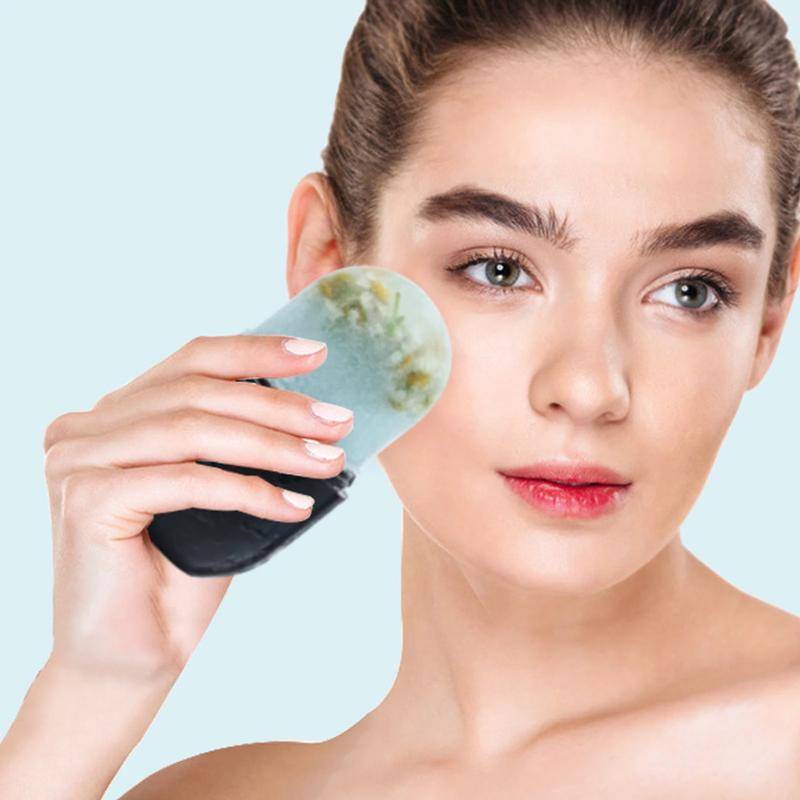 Khay Silicone Làm Đá Viên Mát Xa Nâng Cơ Mặt