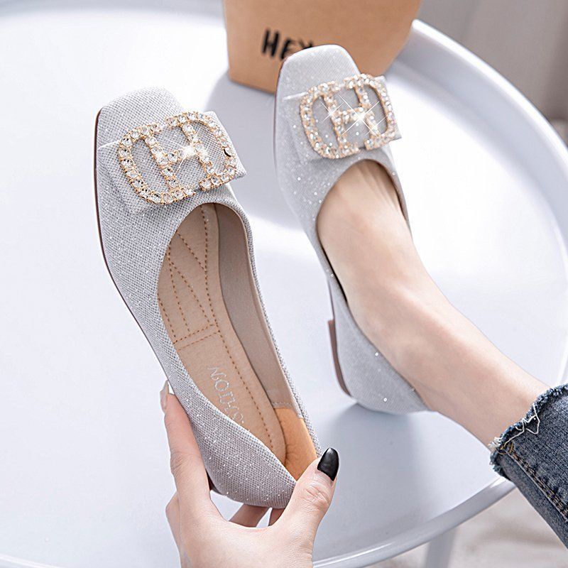 Giày Búp Bê Đế Mềm Mũi Vuông Thời Trang Xuân Hè Dành Cho Nữ 2023