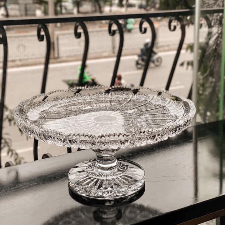 Chân Bồng Pha Lê Mài Bohemia 31cm