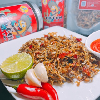 Cá cơm rang tỏi ớt 200g ăn vặt Mon Mon vừa ngon vừa rẻ