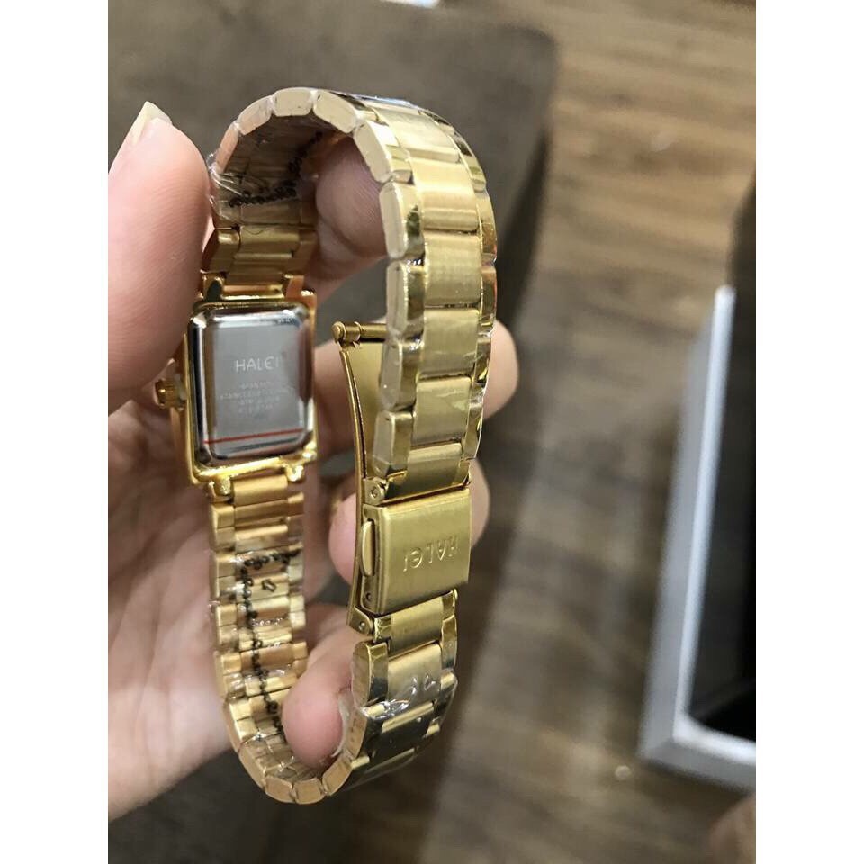 Đồng hồ nữ Halei mặt vuông dây kim loại chống nước chống xước Tony Watch 68 | BigBuy360 - bigbuy360.vn
