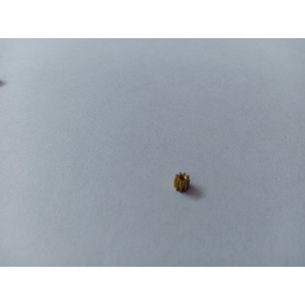 Bánh răng đồng 10 răng lỗ truc 2mm,đảm bảo hàng chất lượng cao, giá bán lẻ 1 cái,hàng mới 100%