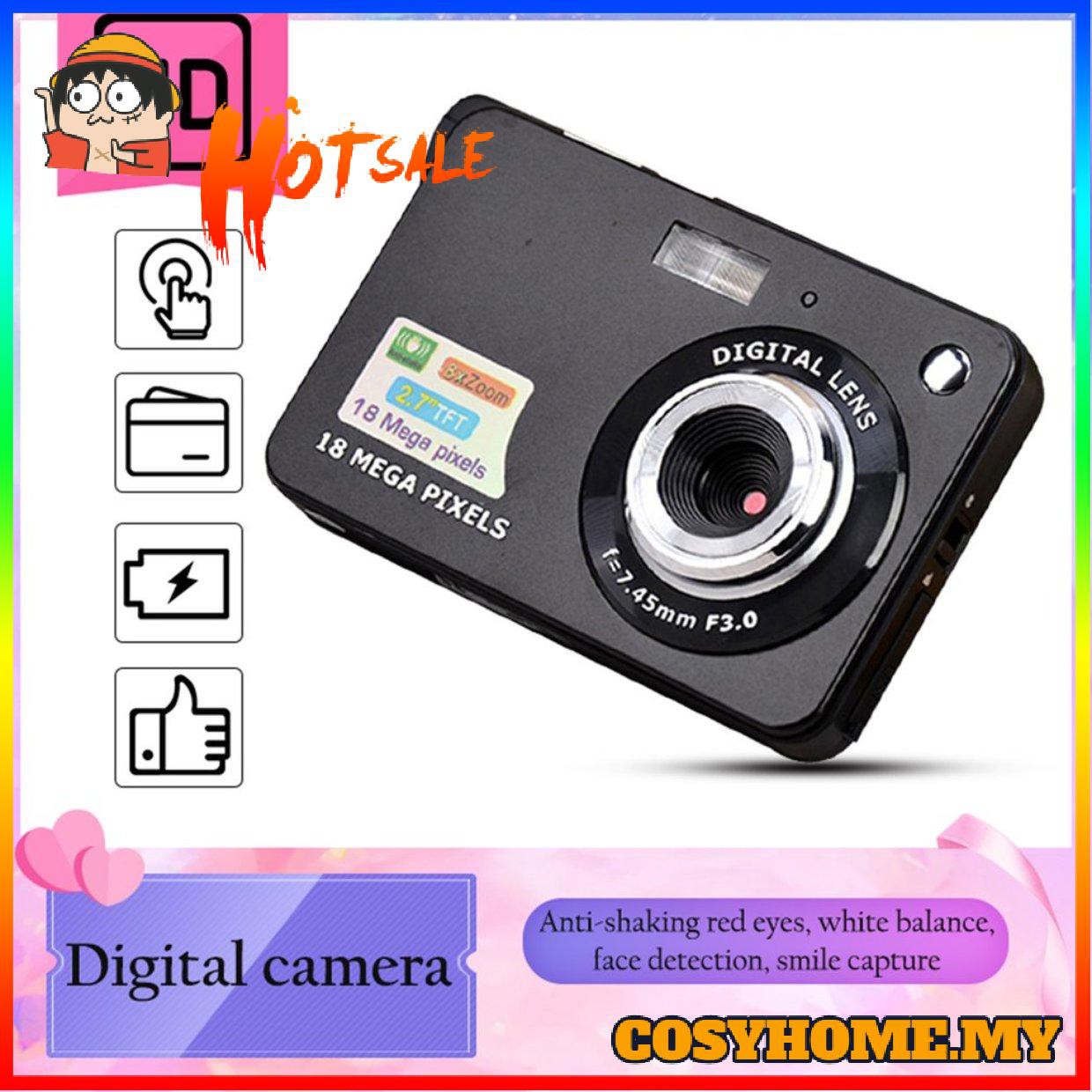 Máy Ảnh Kĩ Thuật Số Chống Rung Màn Hình Lcd Tft 18mp 720p 8x Zoom Hd 2.7 Inch