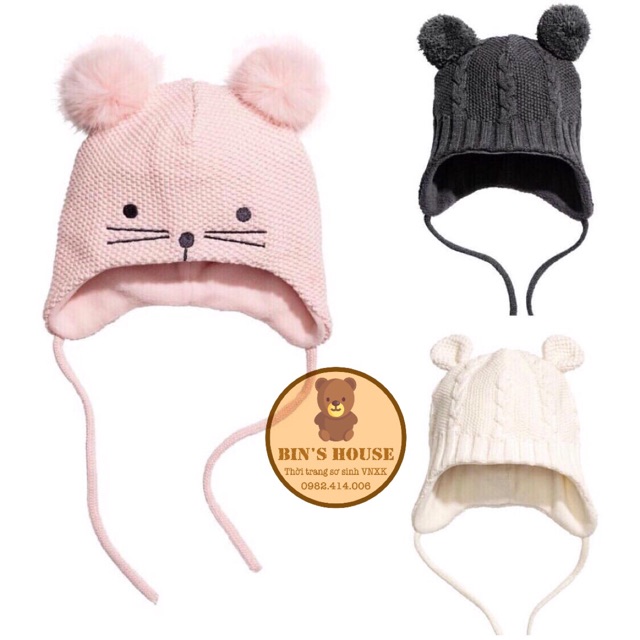 MŨ LEN H&M cho bé sz 0-9m