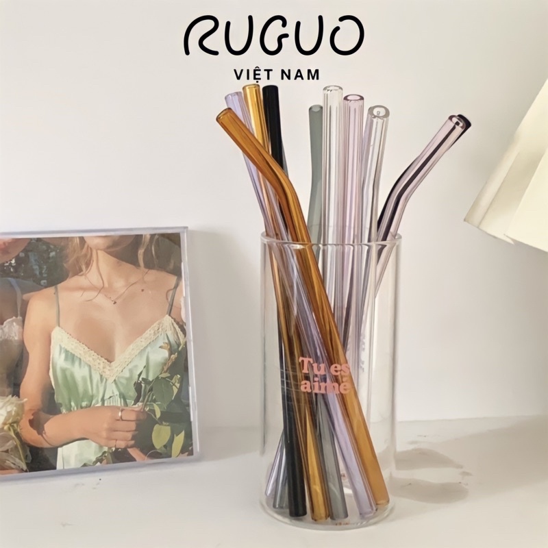 Bộ ống hút inox 304 cao cấp bảo vệ môi trường không phai màu, dễ lau chùi, chịu được khử trùng ở nhiệt độ cao