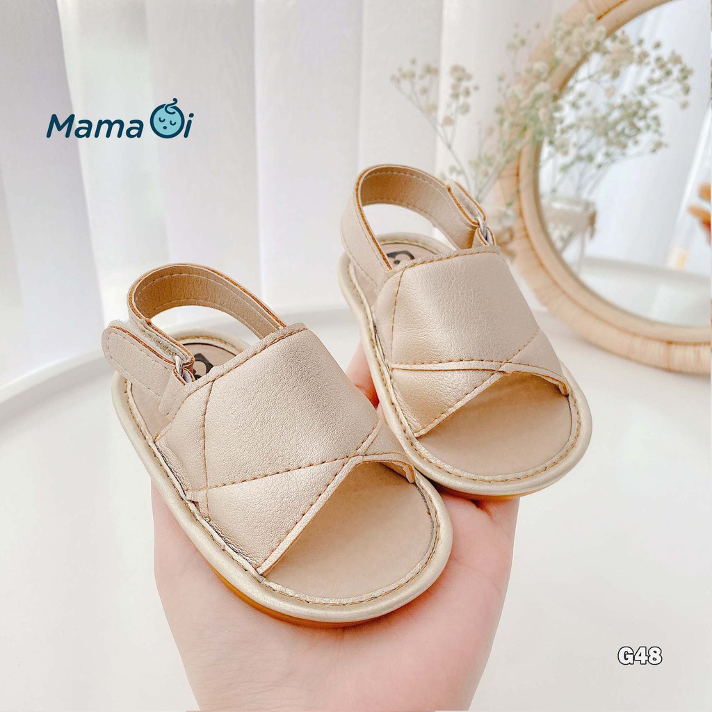 Giày sandal đến nhựa màu da dễ mang cho bé tập đi của Mama Ơi - Thời trang cho bé