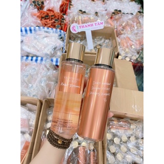 Xịt thơm body dưỡng thể victoria secret amber romance 250ml
