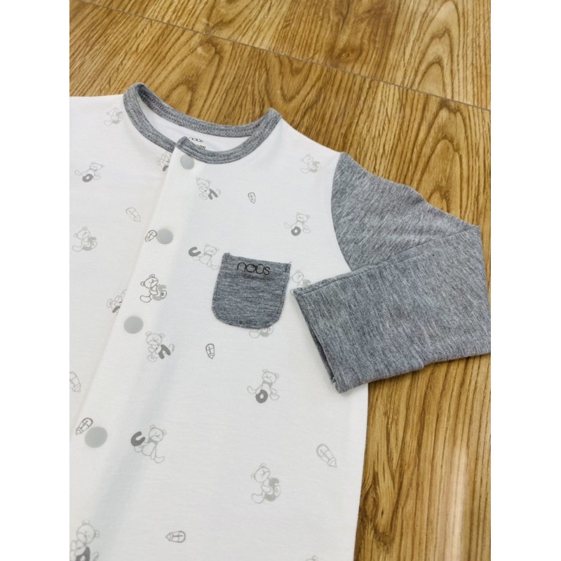 Body nous dài có tất chân size Newborn