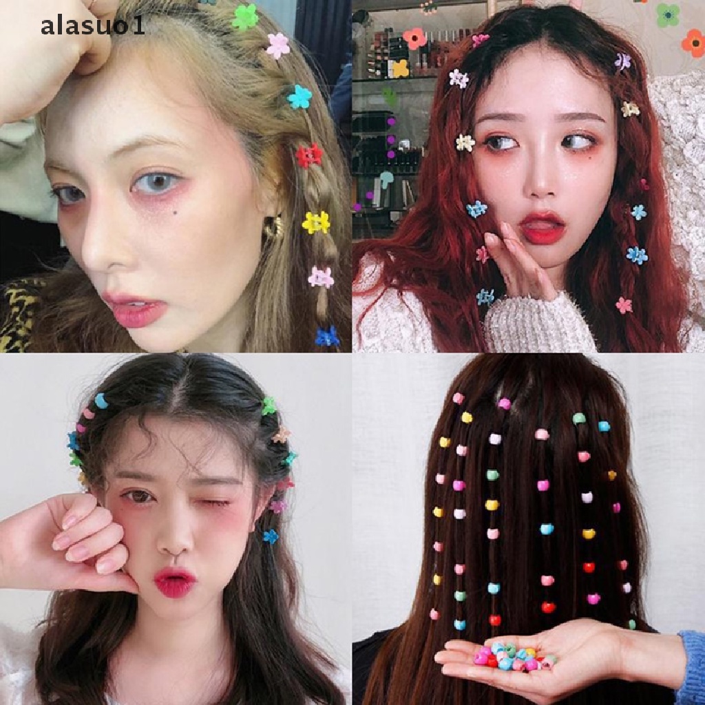 Set 1 / 50 Kẹp Tóc Càng Cua Mini Hình Hoa / Thỏ Ngọt Ngào Cho Bé Gái [VN]