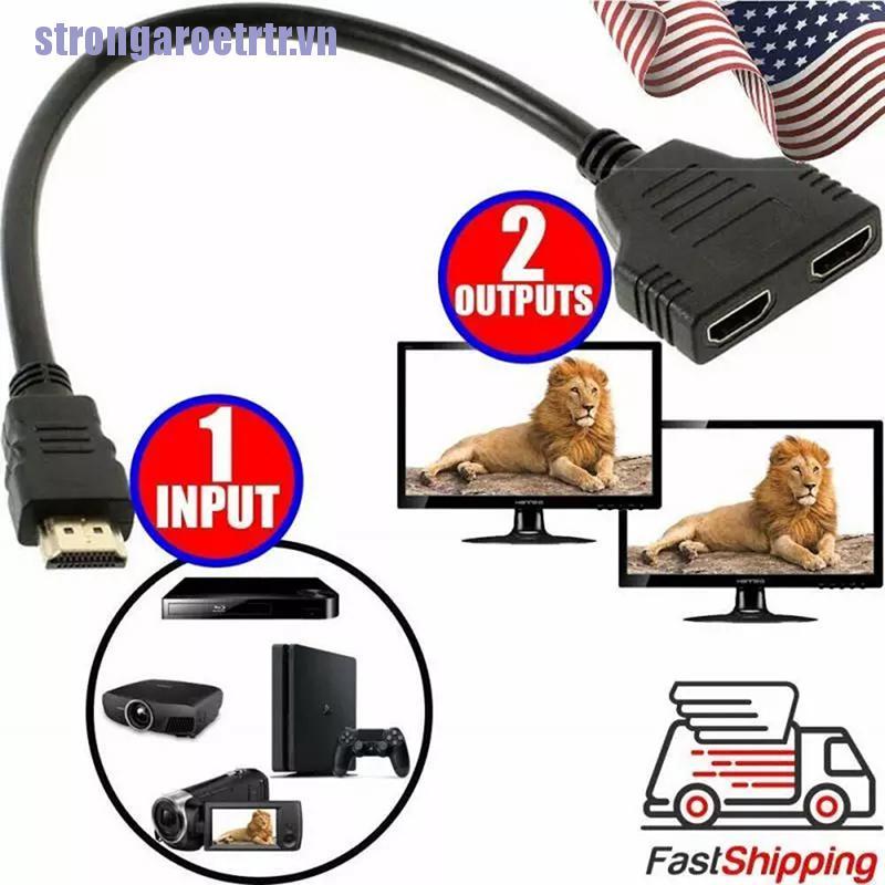 Dây Cáp Chia HDMI 2 Cổng Chữ Y 1080p HDMI V1.4 | BigBuy360 - bigbuy360.vn