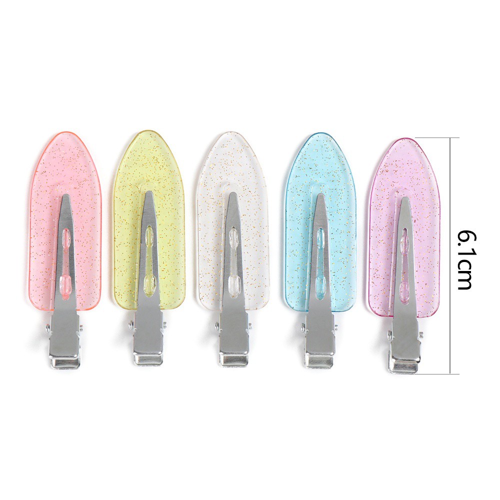 Kẹp tóc không gây cong không để lại dấu vết nhiều màu sắc dùng để trang điểm