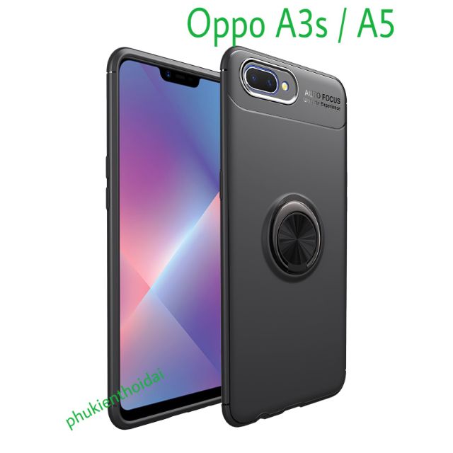 Ốp lưng Oppo A3s / A5 chống sốc giá đỡ kiêm nhẫn Ô tô hiệu Auto Focus