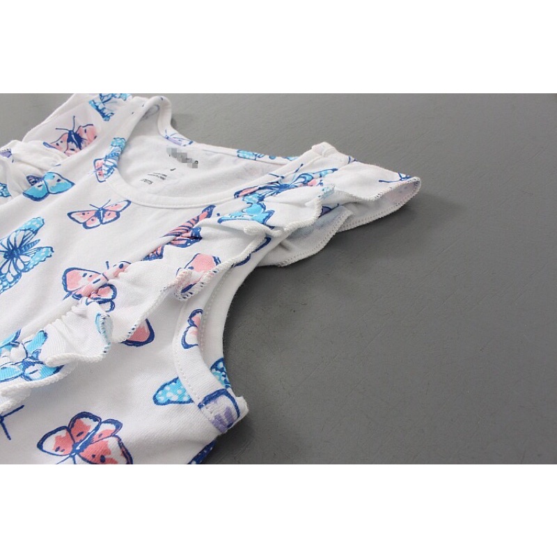 Váy sát nách bé gái Pekkle 2-8 tuổi Đầm cánh tiên bé gái chất cotton xuất dư 0621