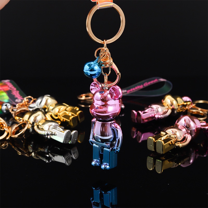 Móc Khóa Hình Gấu Phối Màu Gradient Dễ Thương HKD37