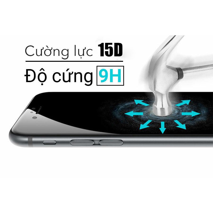 [FREESHIP] Kính cường lực Iphone 15D Cho Dòng Ip 6/6plus/7/7plus/8/8plus/X/Xs/Xs Max/11/11Pro Max/ip12/12pro/12 Promax