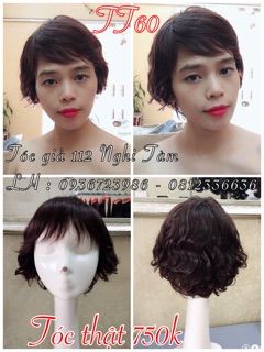 Tóc nguyên đầu làm từ tóc thật