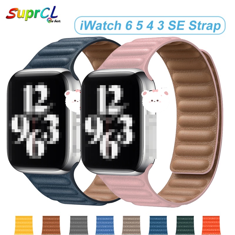 Dây Da Thay Thế Cho Đồng Hồ Thông Minh Iwatch seires 3 5 4 6 SE 44mm 40mm 38mm 42mm