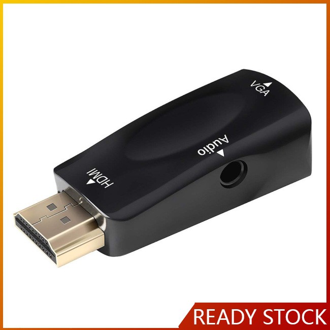 Bộ chuyển đổi tín hiệu âm thanh từ đầu cắm HDMI 1080P sang cổng cắm VGA cho PC LAPTOP