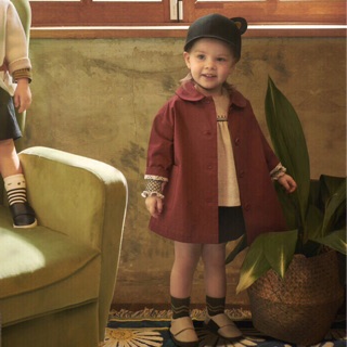 [Ảnh thật] Áo Jackets Moimoln bé gái - màu đỏ mận - size 120