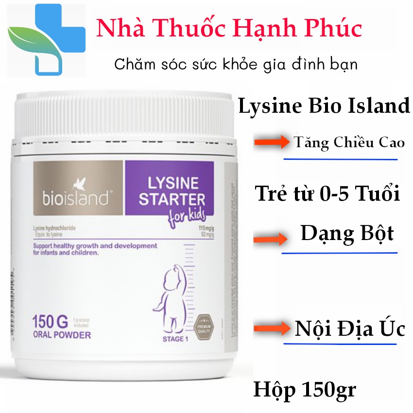 Bio island lysine cho bé Úc hỗ trợ tăng chiều cao từ 6 đến 24 tuổi 𝐍𝐄𝐖 Viên nhai