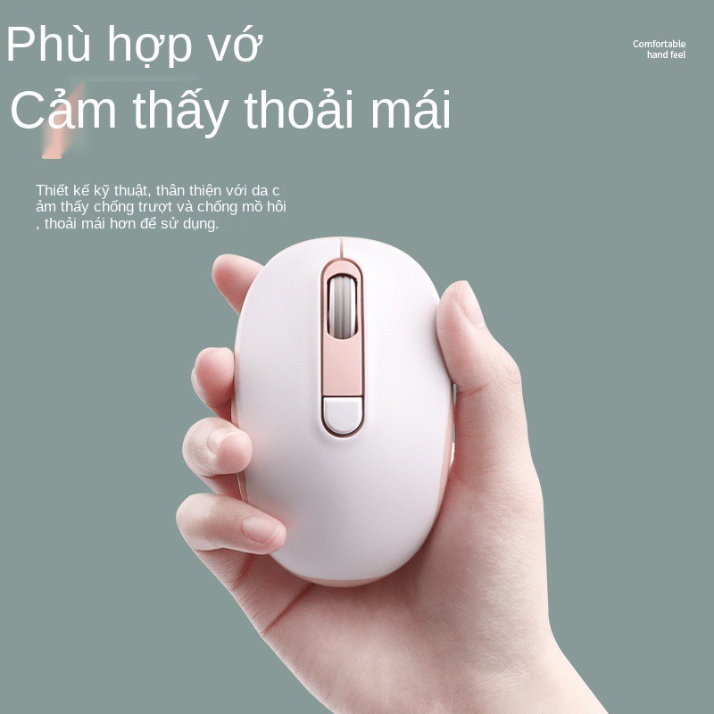 tắt tiếng chuột không dây Bluetooth có thể sạc lại nữ dễ thương nam phù hợp với mac Apple Xiaomi air Lenovo Huawei pro M