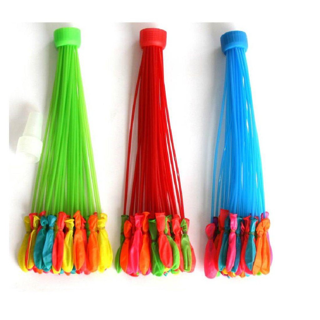 Bộ 111 Bong Bóng Nước MAGIC BALLOONS Nhiều Màu - Có Sẵn Đầu Bơm