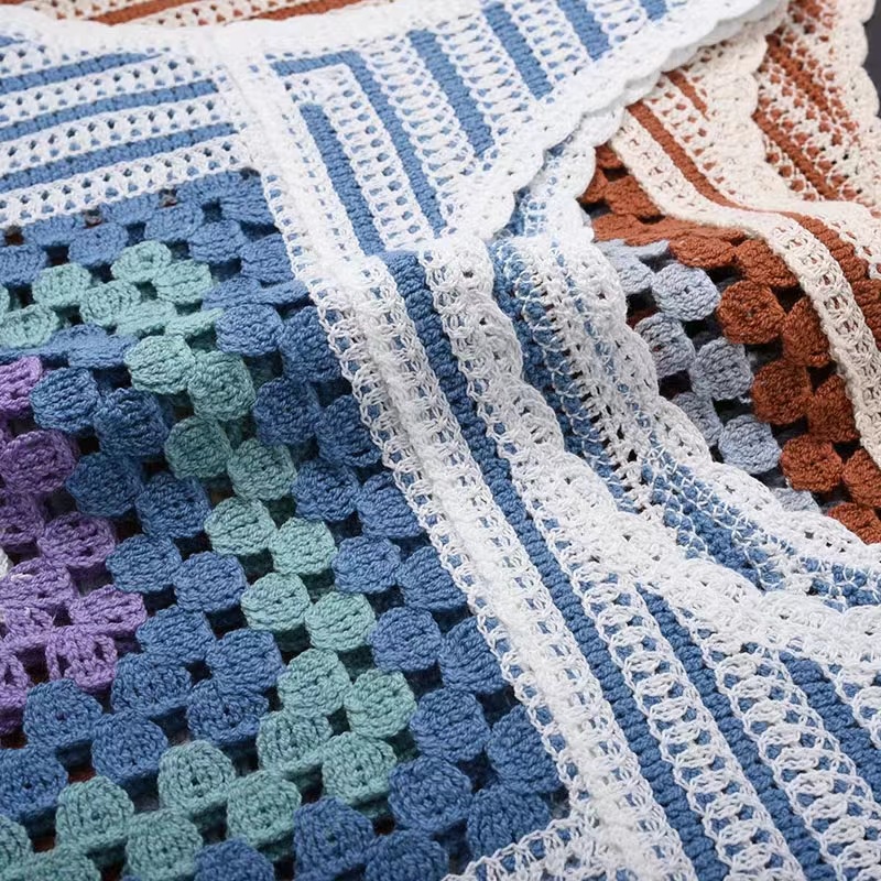 [Augustcloth] Áo len đan ô vuông phong cách Hàn Quốc