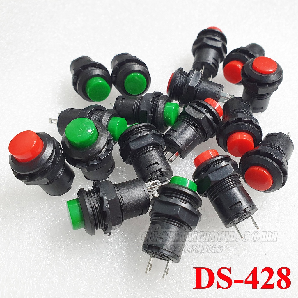 Nút nhấn tự giữ DS-428 12mm (Nút nhấn giữ)