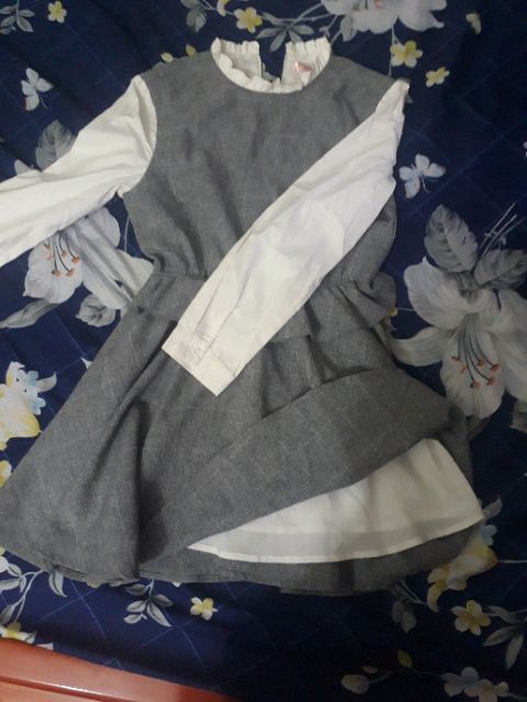 Đầm xám phối hàng bán live | BigBuy360 - bigbuy360.vn