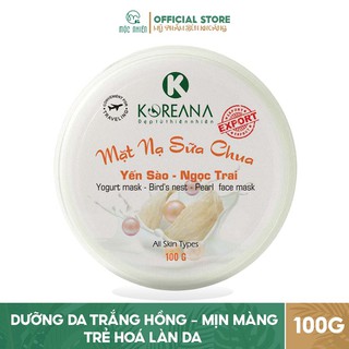 Mặt nạ sữa chua Yến Sào Ngọc Trai Koreana hủ 100gr