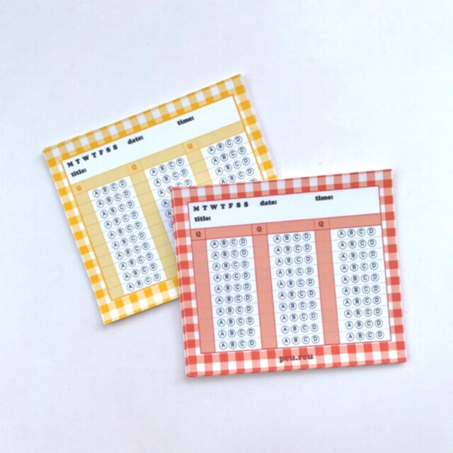 GIẤY TRẮC NGHIỆM 30 CÂU HỎI HOẠ TIẾT GINGHAM
