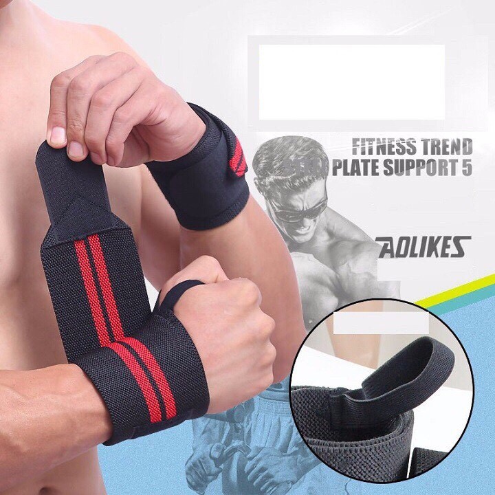 Combo 1 bộ Dây Quấn cổ tay tập gym thể hình AOLIKES