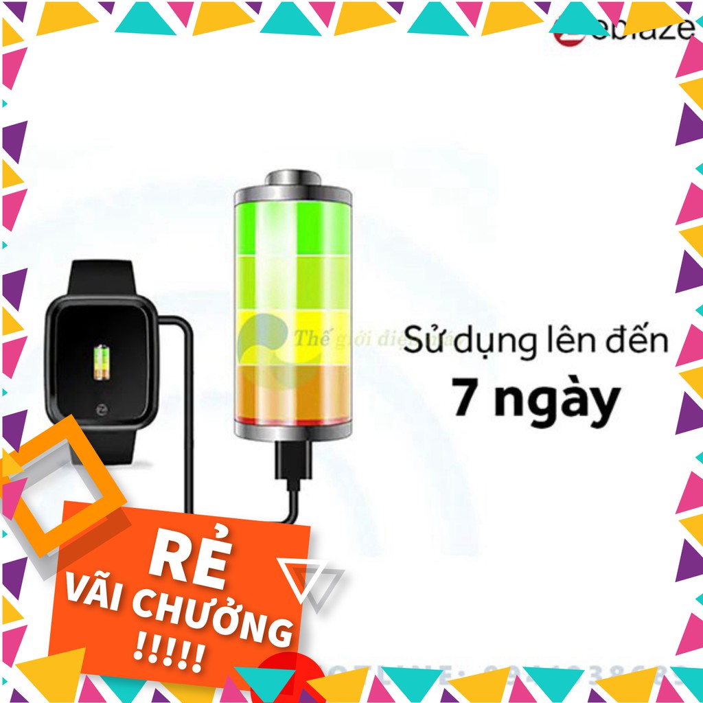 Đồng hồ thông minh Zeblaze crystal 2 theo dõi sức khỏe bảo hành 12 tháng shop thế giới điện máy [SALE]