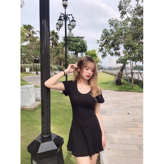 CHEERS - Váy basic cổ tròn