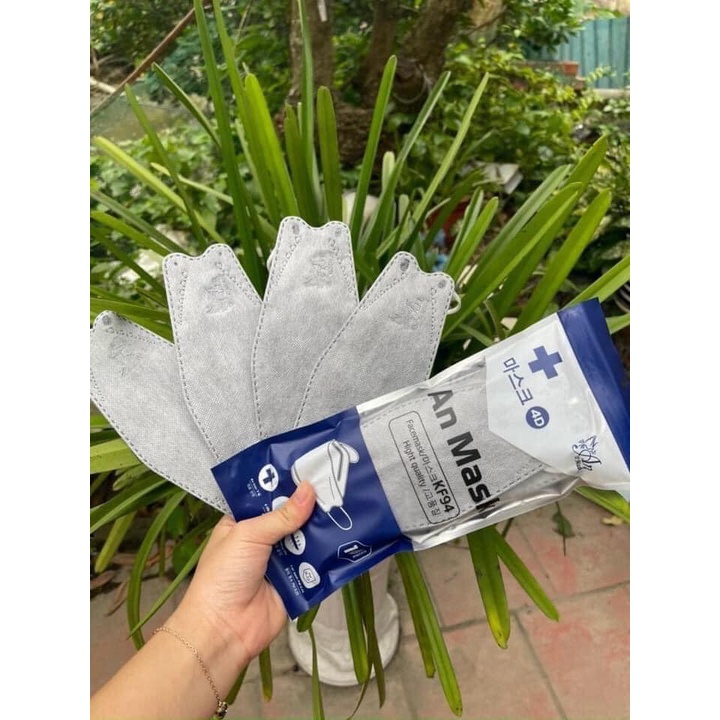 Khẩu trang 4D kháng khuẩn TN Mask 4 lớp - KF94 Công nghệ Hàn Quốc- Ôm Khít, Thoáng khí- Không lem son