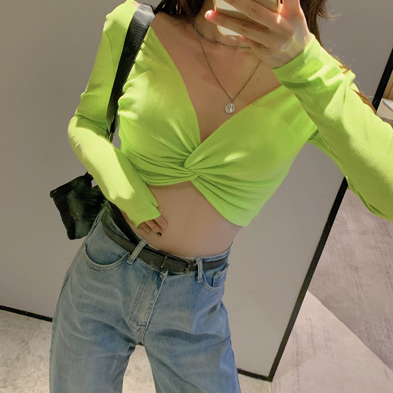 Áo Thun Dài Tay Hở Lưng Gợi Cảm Cho Nữ 2020