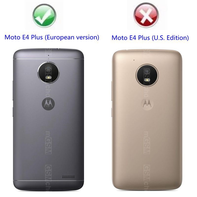 Bao Da Điện Thoại Dạng Ví Màu Trơn Thời Trang Cho Motorola Moto E4 Plus Dk2