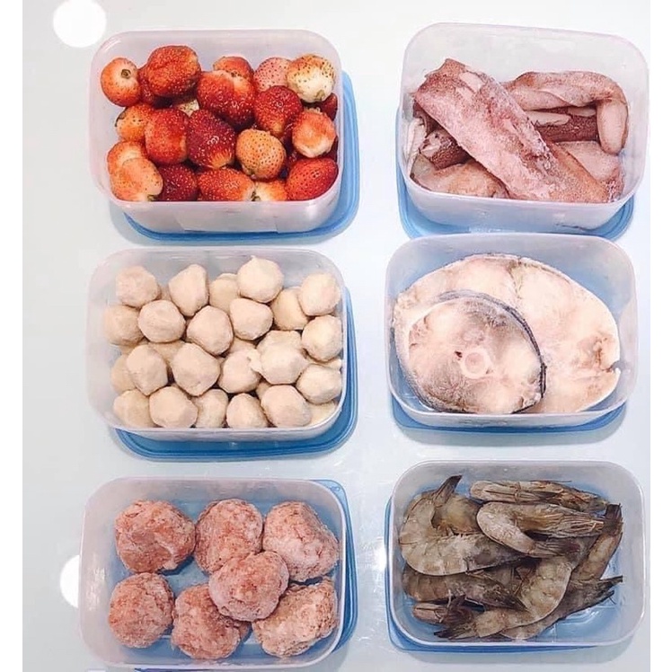 SET 6 HỘP ĐÔNG XANH 650Ml TUPPERWARE