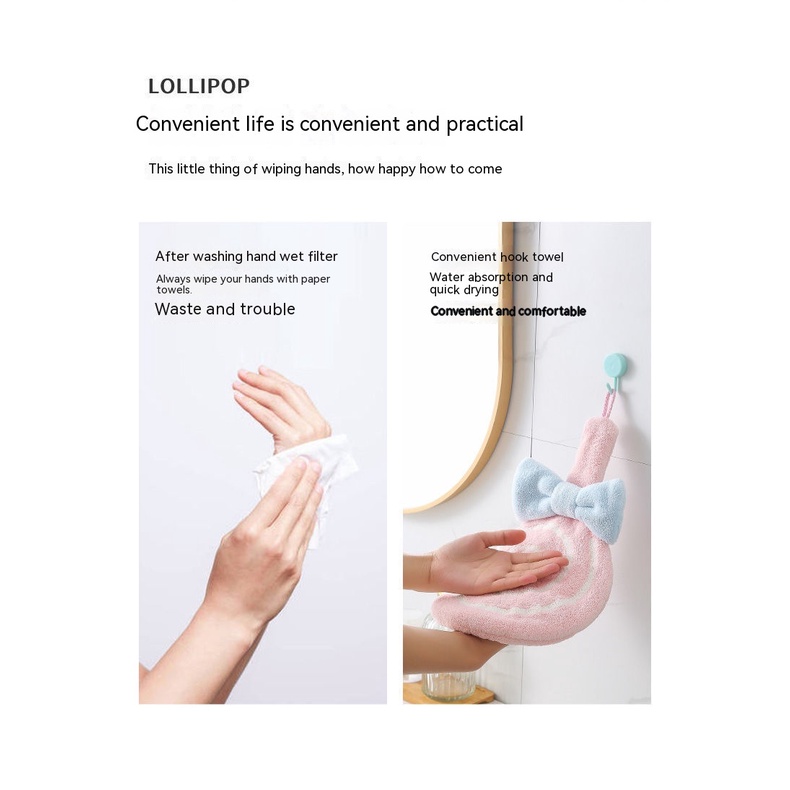 Khăn Lau Tay Cho Trẻ Em Dễ Thương Thấm Hút Nước Không Gây Bóng Nhờn Dày Dặn Khô Nhanh