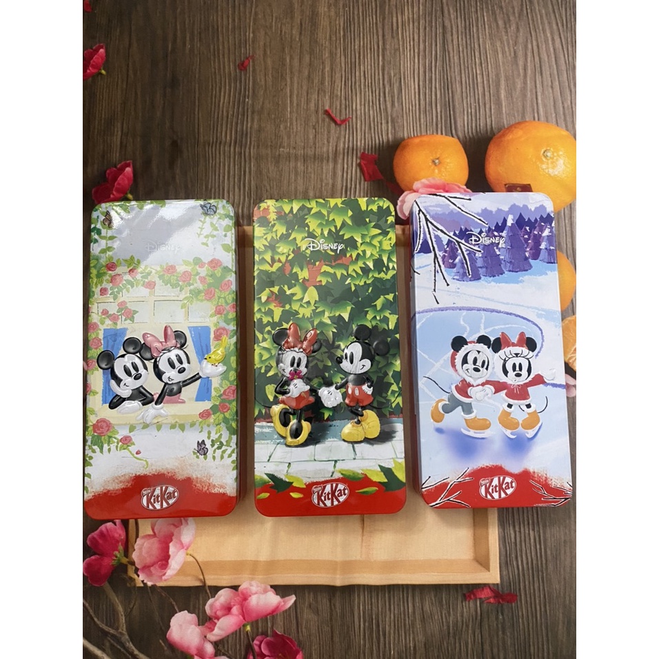 HỘP BÚT KIM LOẠI HÌNH MICKEY (ko có bánh kẹo) - 1 Cái