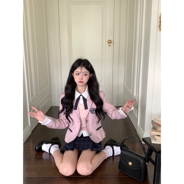 TKLIHN Set váy VEST ulzzang học sinh sinh viên phong cách tiểu thư SANG CHẢNH hot FASHIONITA 2022