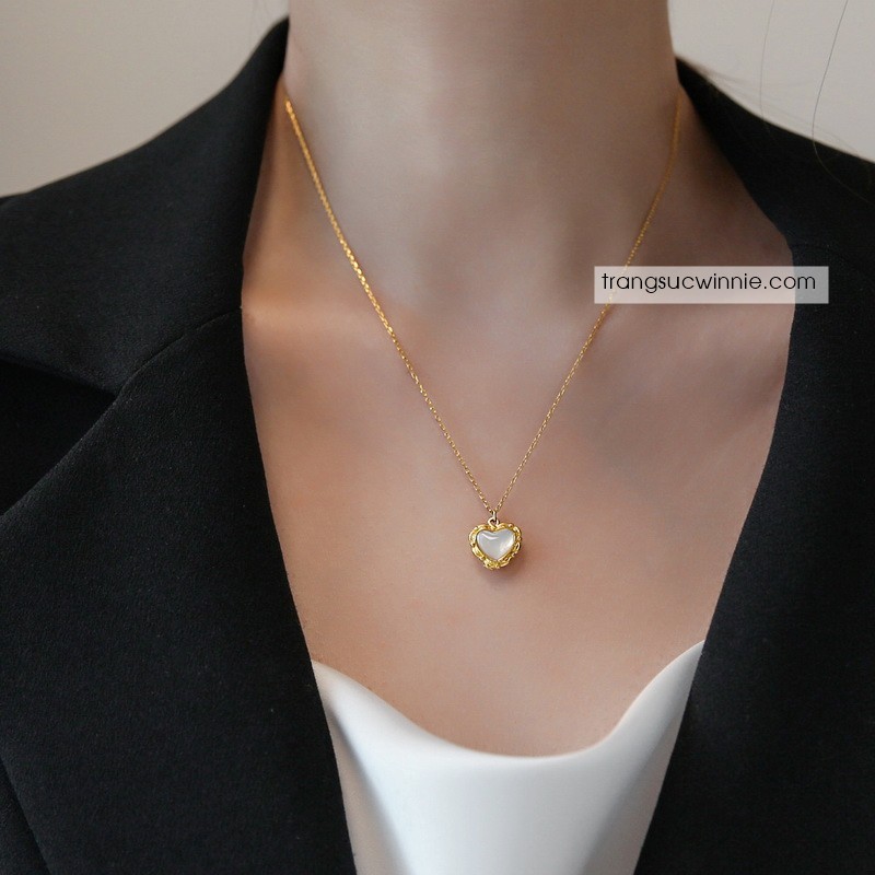 Dây chuyền nữ Titan Retro heart
