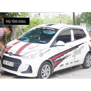 Tem dán sườn xe i10 hatback