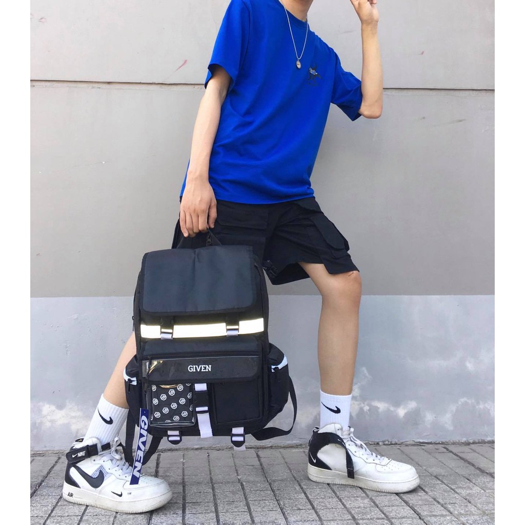 Balo Given Streetwear Phản Quang - Chất Vải Dù Chống Thấm